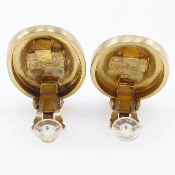 Dior Earring vintage Plated Gold 19.4g Women